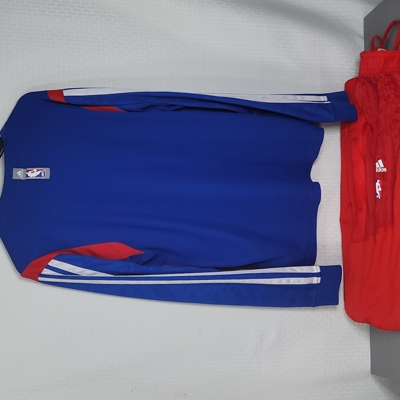 NBA Adidas L.A. Clippers player warm up Suit size XL+2 great condition - Picture 6 of 14